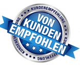 Siegel von Kunden empfohlen